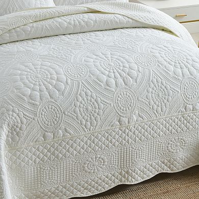 Marcielo 3 Piece 100% Cotton Oversized Bedspread Lightweight Quilt Set