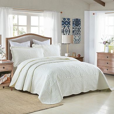 Marcielo 3 Piece 100% Cotton Oversized Bedspread Lightweight Quilt Set