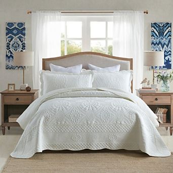 Marcielo 3 pc 100% Cotton Oversized Bedspread Lightweight Quilt Set