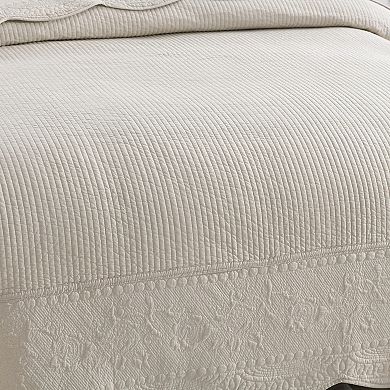 Marcielo 3 Piece 100% Cotton Oversized Bedspread Lightweight Quilt Set