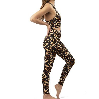 Women’s Activewear Set In Tortoise Print