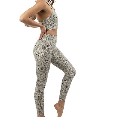 Women’s Activewear Set In Neon Animal