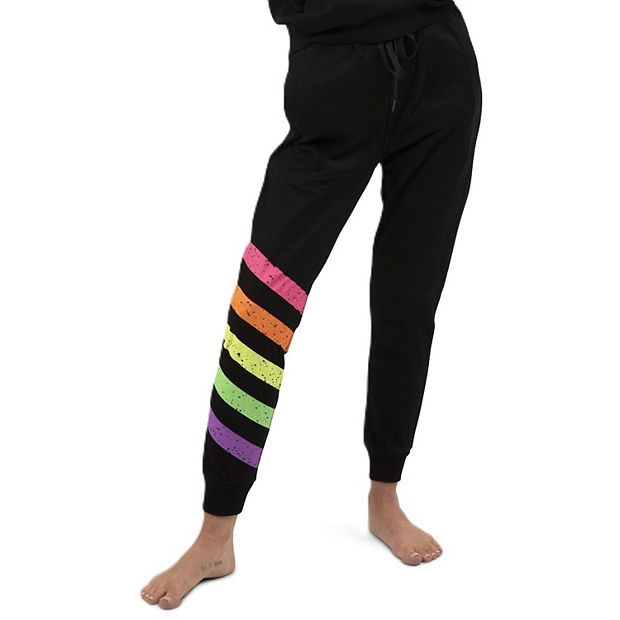 Women s Joggers In Neon Stripe