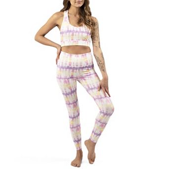 Women’s Activewear Set In Sunset Tie Dye