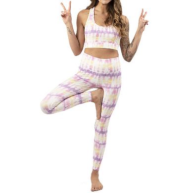 Women’s Activewear Set In Sunset Tie Dye