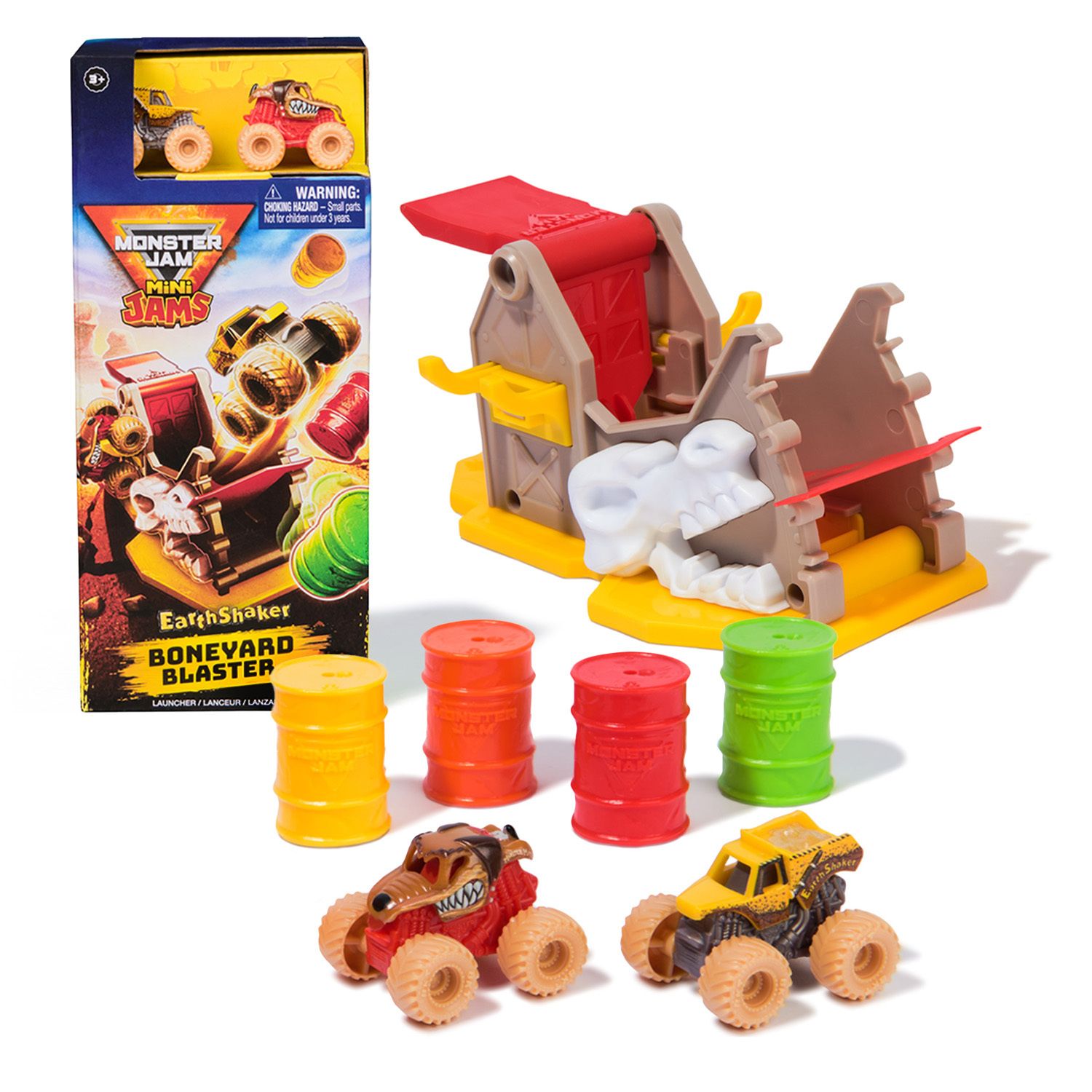 Детский игровой набор Monster Jam Mini Earthshaker Boneyard Blaster Playset