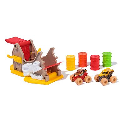 Monster Jam Mini Earthshaker Boneyard Blaster Playset