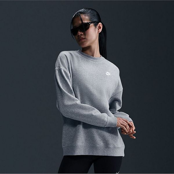 売れ筋商品|||ナイキ カットソー トップス レディース Sportswear Women's Club Fleece Loose Crewneck Sweatshirt B Hthr/bla Women's Nike Sportswear Club Fleece Loose Crewneck Sweatshirt
