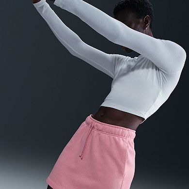 Women's Nike Club Fleece Mid-Rise Skirt