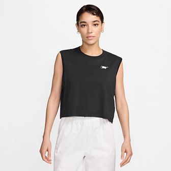 Women's Nike Sportswear Club Sleeveless Crop Logo Tee