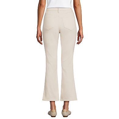 Women's Lands' End High-Rise Flare Crop Jeans