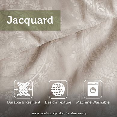 Madison Park Monroe 6-Piece Jacquard Comforter Set with Throw Pillows