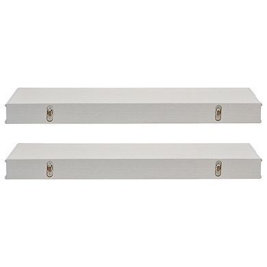 Belle Maison 24-in. Beaded Floating Shelves 2-piece Set