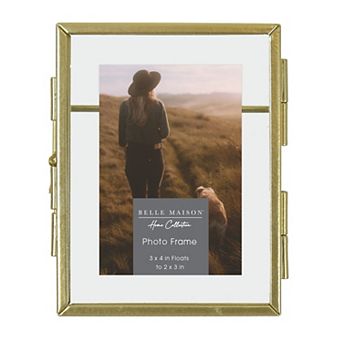 Belle Maison Floating Metal Tabletop Picture Frame