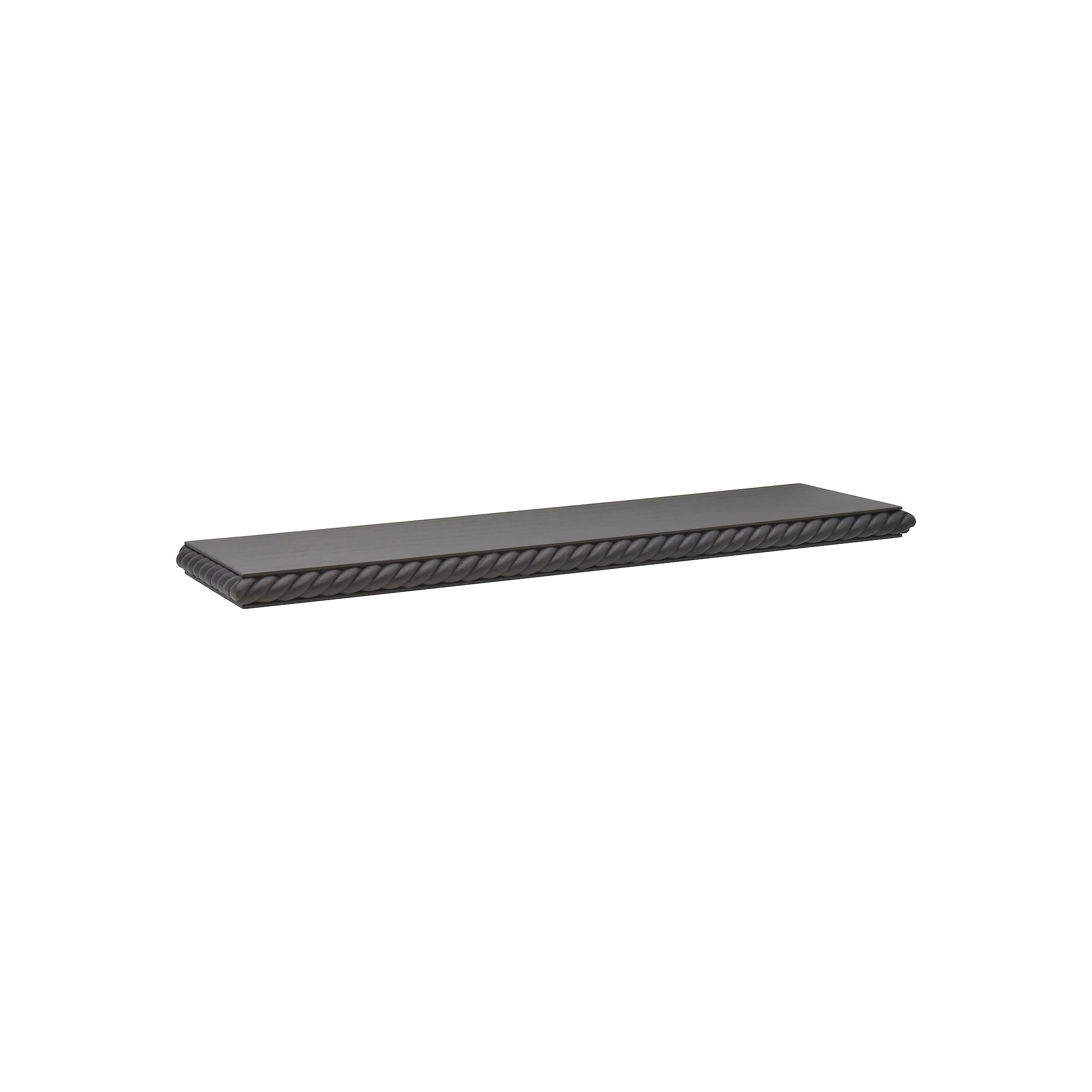 Belle Maison 22-in. Braided Floating Wall Shelf, Black