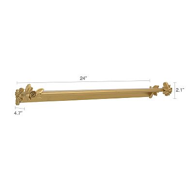 Belle Maison 24-in. Romantic Floral Wall Shelves
