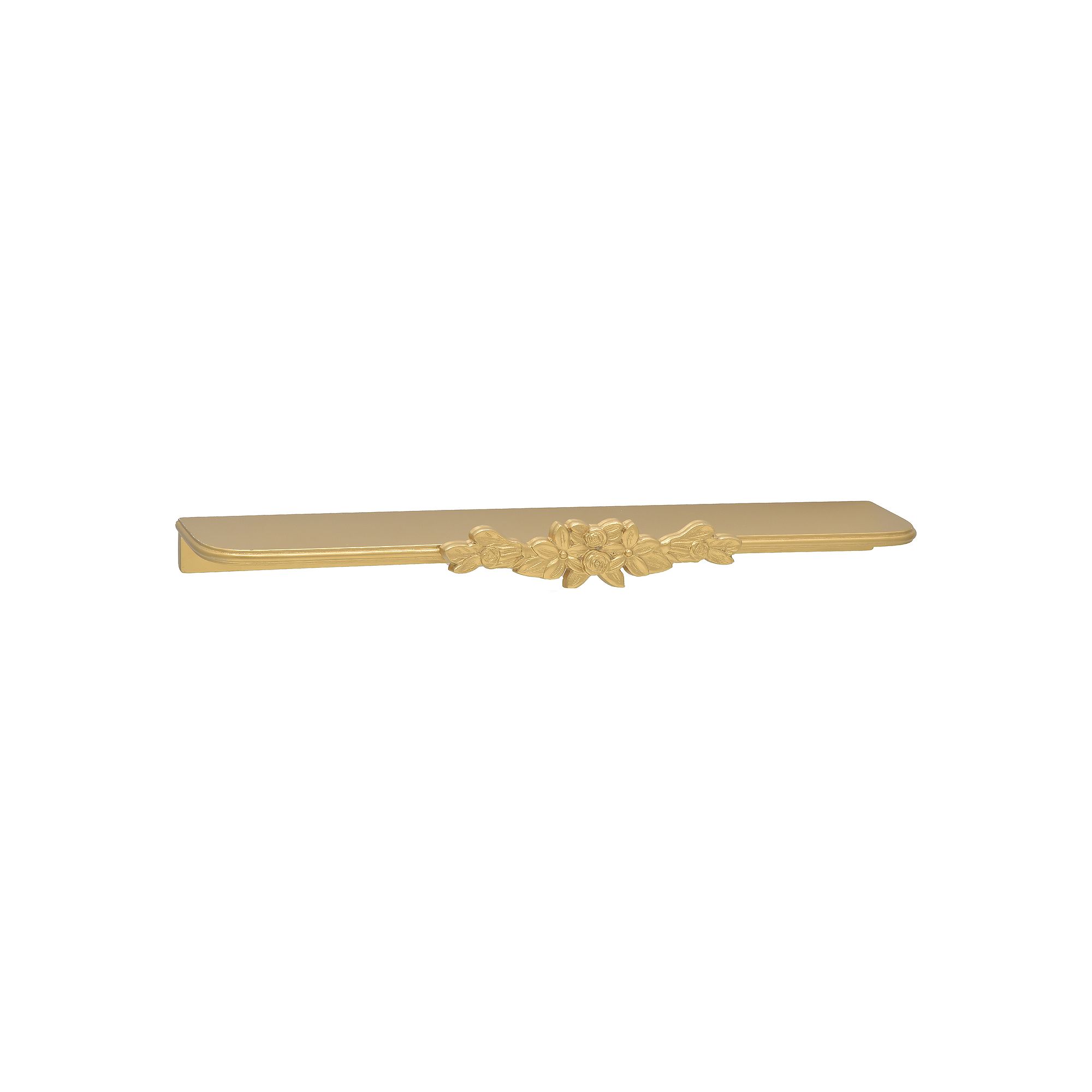 Belle Maison 24-in. Romantic Floral Floating Shelf, Gold
