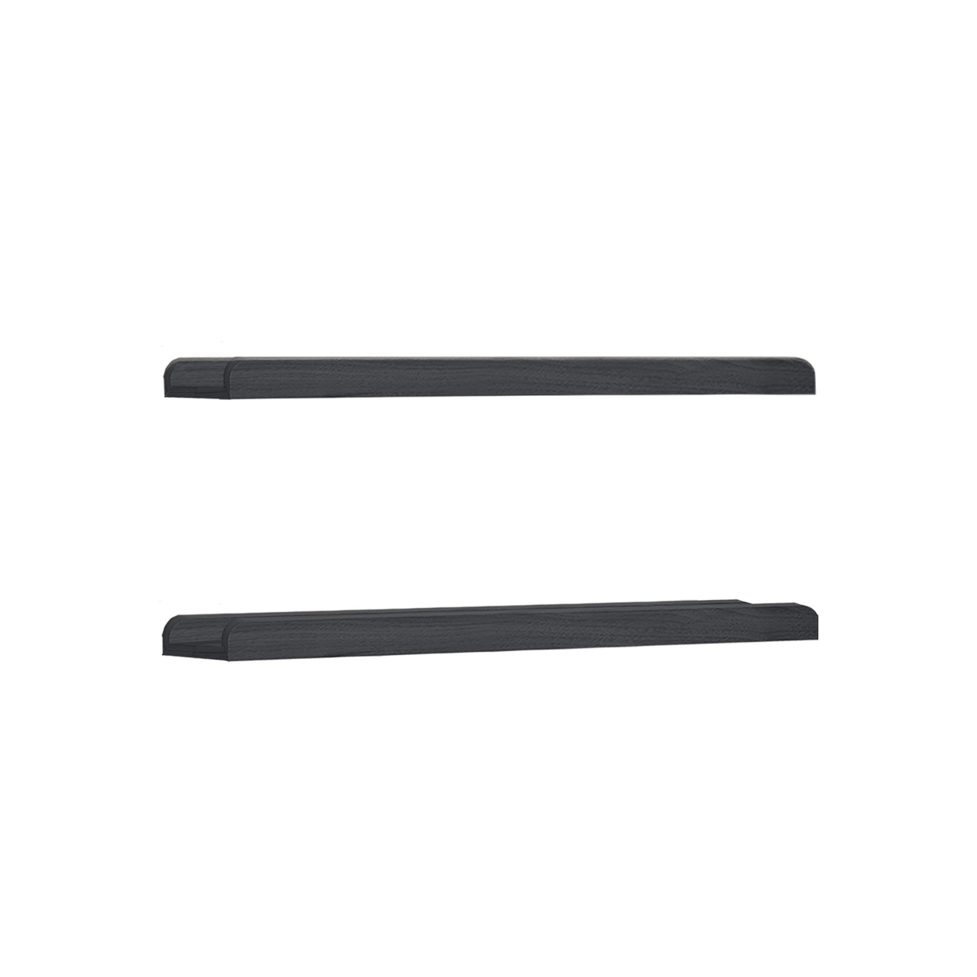 Belle Maison 24-in. Floating Picture Ledge 2-piece Set, Black