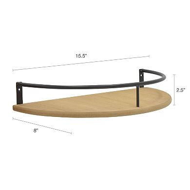 Belle Maison Rounded Wall Shelf