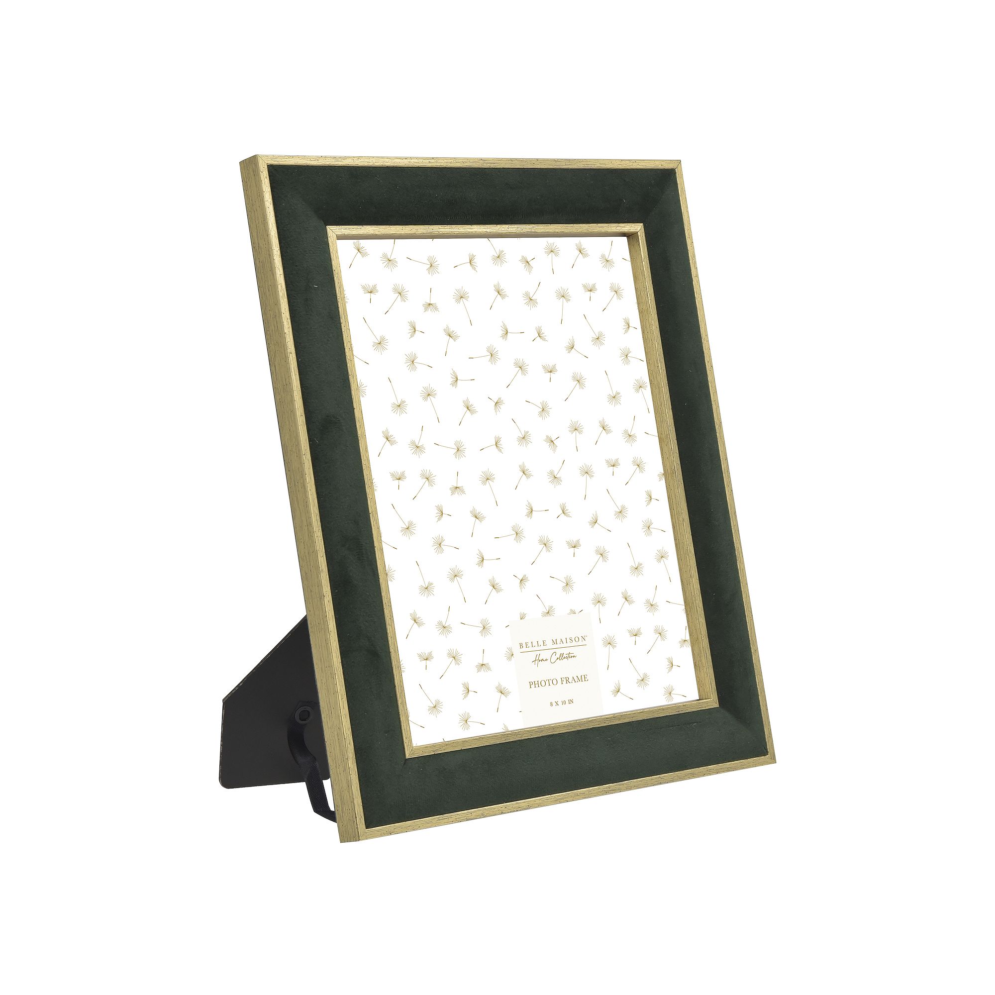 Belle Maison Velvet Tabletop Picture Frame, Green