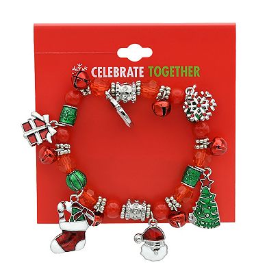 Celebrate Together™ Gold Tone Stretch Charm Bracelet