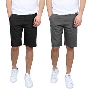 Men's Galaxy 10.5" 5-Pocket Flat-Front Slim-Fit Stretch Chino Shorts 2-Pack