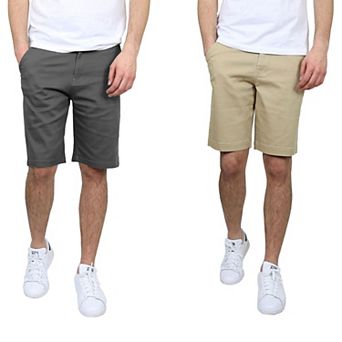 Men's Galaxy 10.5" 5-Pocket Flat-Front Slim-Fit Stretch Chino Shorts 2-Pack