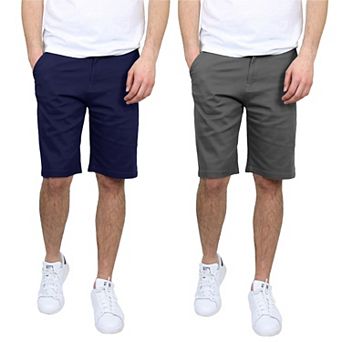 Men's Galaxy 10.5" 5-Pocket Flat-Front Slim-Fit Stretch Chino Shorts 2-Pack