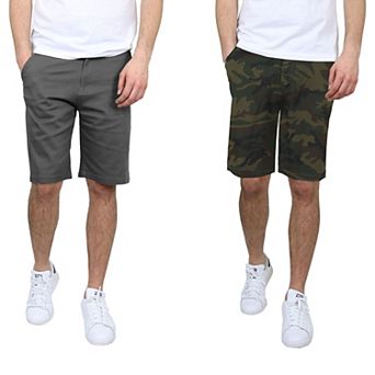 Men's Galaxy 10.5" 5-Pocket Flat-Front Slim-Fit Stretch Chino Shorts 2-Pack