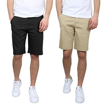 Men's Galaxy 10.5" 5-Pocket Flat-Front Slim-Fit Stretch Chino Shorts 2-Pack