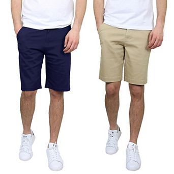 Men's Galaxy 10.5" 5-Pocket Flat-Front Slim-Fit Stretch Chino Shorts 2-Pack