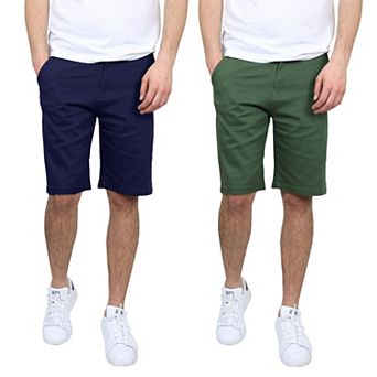Men's Galaxy 10.5" 5-Pocket Flat-Front Slim-Fit Stretch Chino Shorts 2-Pack