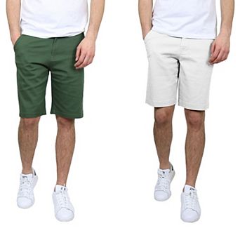 Men's Galaxy 10.5" 5-Pocket Flat-Front Slim-Fit Stretch Chino Shorts 2-Pack