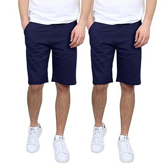 Men's Galaxy 10.5" Slim-Fit Cotton Flex Chino Shorts 2-Pack