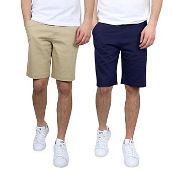Men's Galaxy 10.5" Slim-Fit Cotton Flex Chino Shorts 2-Pack