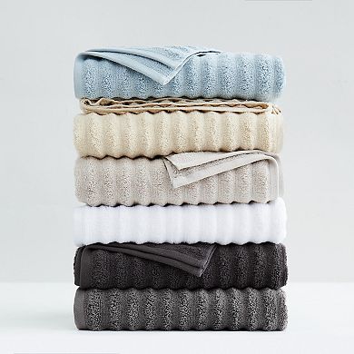 London Fog 6-piece Zero Twist Ribbed Towel Set