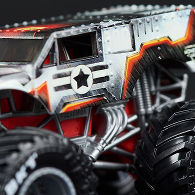 Monster Jam Marvel 2-Piece Iron Man Vs. War Machine Die-Cast 1:64 Scale Monster Truck Set