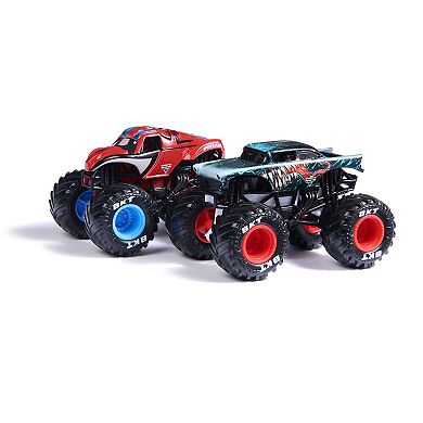 Monster Jam Marvel 2-Piece Venom Vs. Spider-Man Die-Cast 1:64 Scale Monster Truck Set