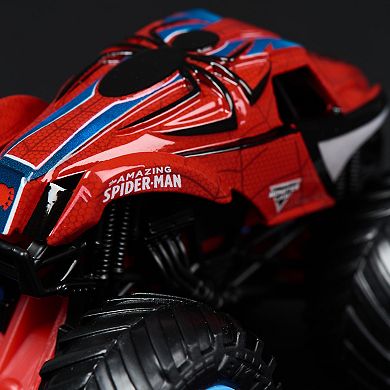 Monster Jam Marvel 2-Piece Venom Vs. Spider-Man Die-Cast 1:64 Scale Monster Truck Set