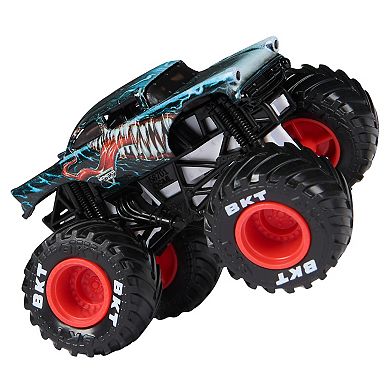Monster Jam Marvel 2-Piece Venom Vs. Spider-Man Die-Cast 1:64 Scale Monster Truck Set