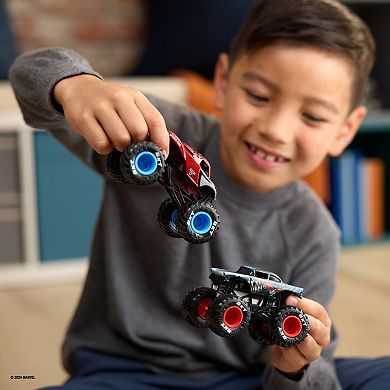 Monster Jam Marvel 2-Piece Venom Vs. Spider-Man Die-Cast 1:64 Scale Monster Truck Set