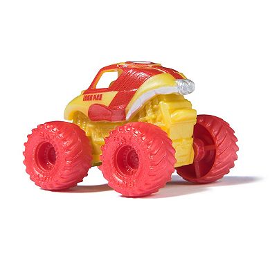 Monster Jam Marvel Mini Monster Truck 3-Pack 1:87 Scale Thor, Black Panther, Iron Man Die-Cast Monster Trucks