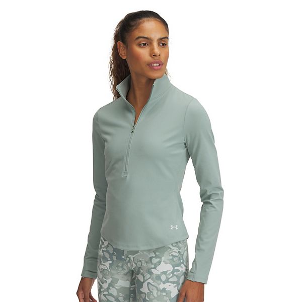 Women's Under Armour Motion Half Zip Jacket - Silica Green (XX LARGE)