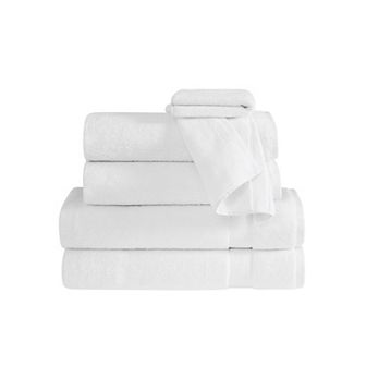 Truly Soft Cloud Solid White 6 pc Towel Set