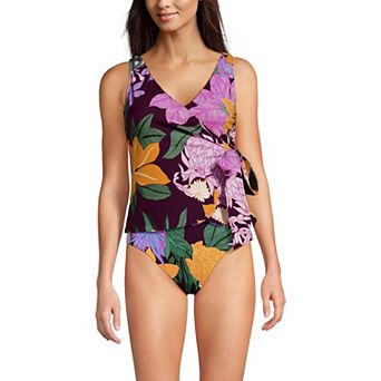 Women's Lands' End V-neck Surplice Tankini Swimsuit Top