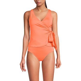 Women's Lands' End V-neck Surplice Tankini Swimsuit Top