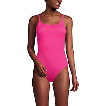 Women's Lands' End Chlorine Resistant Tugless One-Piece Swimsuit