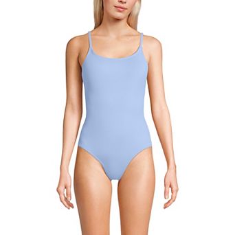 Women's Lands' End Chlorine Resistant Tugless One-Piece Swimsuit
