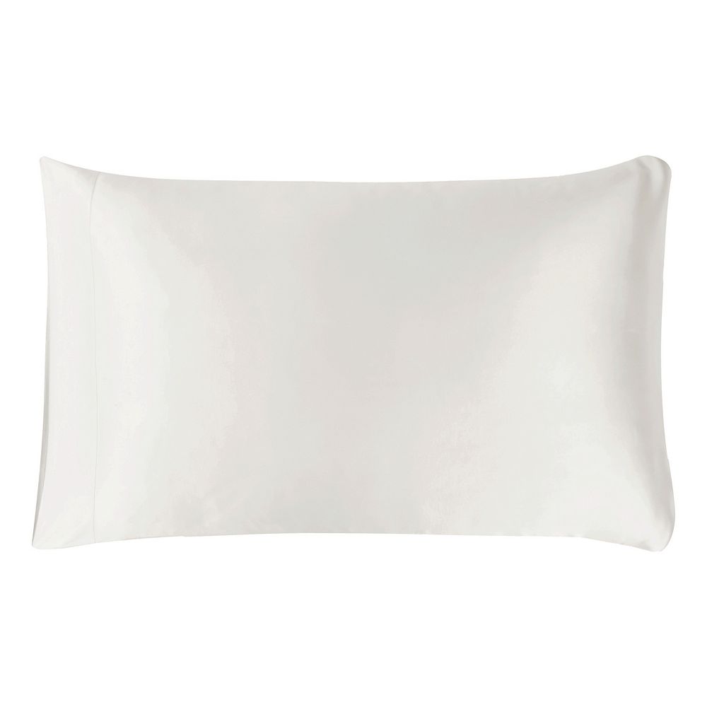 Mend Satin Beauty Pillowcase - White, QUEEN
