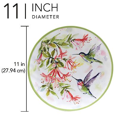 Certified International Hummingbird 6-Piece Dinner Plate Set